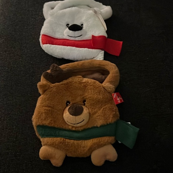 Toddler/ small child NWT holiday handbag set. Adorable polar bear and moose. - Picture 1 of 4